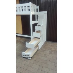 Antresola Tarzan na grubych nogach 6/6cm z pełnymi półkami,długimi szufladami