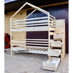 Łóżko Domek ze schodami