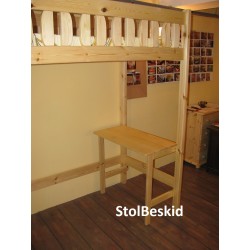 Antresola Jowisz z biurkiem i półką